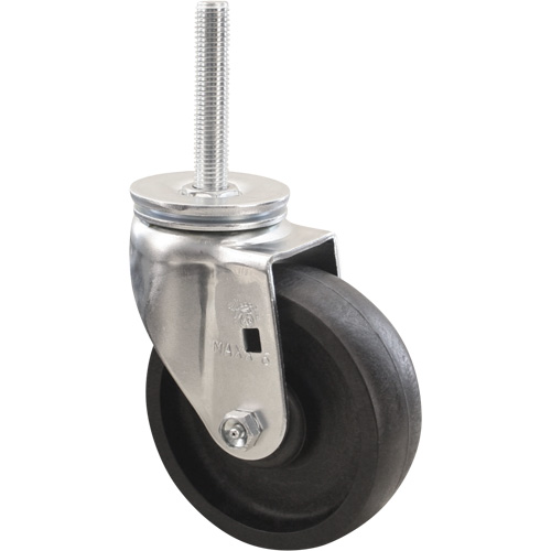 Emaxx RollX Wow Caster, Swivel, 4" (101.6 mm) Dia., 1200 lbs. (544.3 kg.) Capacity Helyx Safety & Industrial Supplies