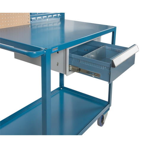 Chariot de service mobile, 2 Tiers, 24" la x 57" h x 40" p, Capacit&eacute; 1200 lb Helyx Safety & Industrial Supplies