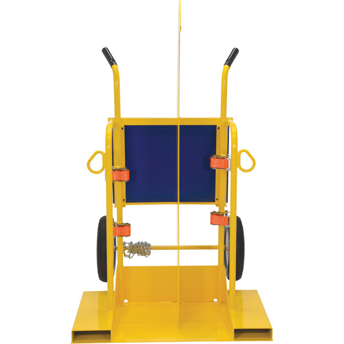 Welding Cylinder Torch Cart, Foam-Filled Wheels, 24" W x 19-1/2" L Base, 500 lbs. Helyx Safety & Industrial Supplies