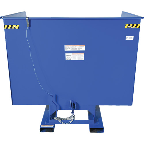 Conteneur autobasculeur, Acier, 4 vg³, Bleu Helyx Safety & Industrial Supplies