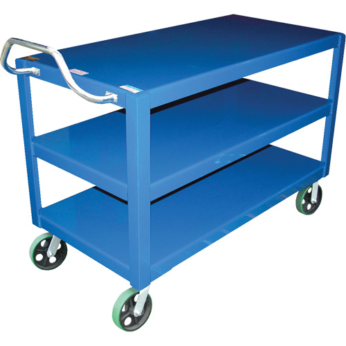 Chariot &agrave; poign&eacute;e ergonomique Ergo-Handle, 4000 lb Capacit&eacute;, Acier, 24-1/2" la x 41" ha x 54-7/8" p, Bordure vers le bas Helyx Safety & Industrial Supplies