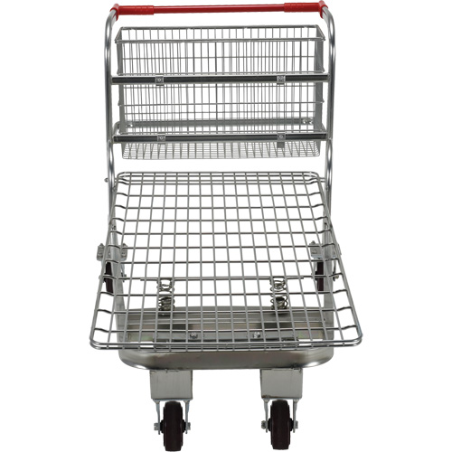 Nestable Wire Cart, Steel, 28-3/4" x 37-1/16" x 59-5/8", 275 lbs. Capacity Helyx Safety & Industrial Supplies