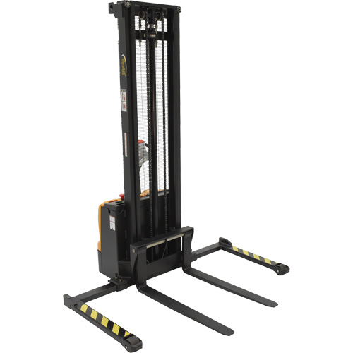 Double Mast Stacker, Electric Operated, 2200 lbs. Capacity, 150" Max Lift Helyx Safety & Industrial Supplies