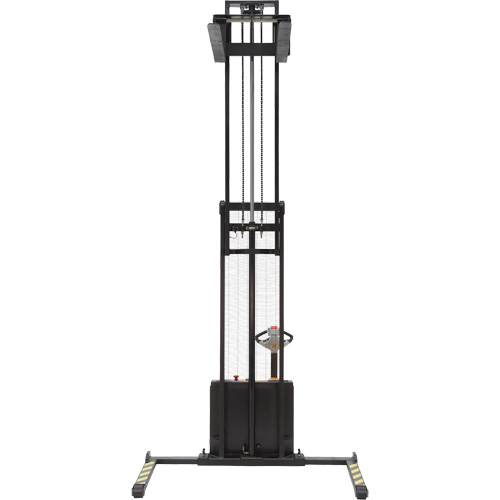 Double Mast Stacker, Electric Operated, 2200 lbs. Capacity, 150" Max Lift Helyx Safety & Industrial Supplies