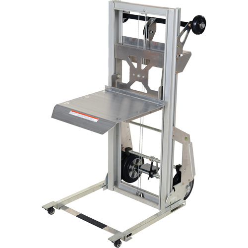 Appareil de levage portatif en aluminium, M&eacute;canisme Pompe au pied, Capacit&eacute; de 200 lb, Levage max de 61" Helyx Safety & Industrial Supplies