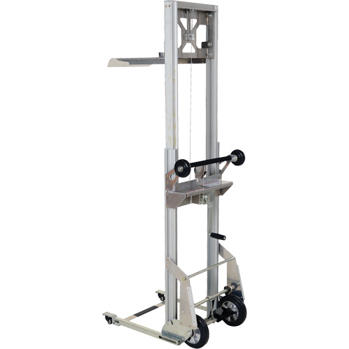 Appareil de levage portatif en aluminium, M&eacute;canisme Pompe au pied, Capacit&eacute; de 200 lb, Levage max de 61" Helyx Safety & Industrial Supplies