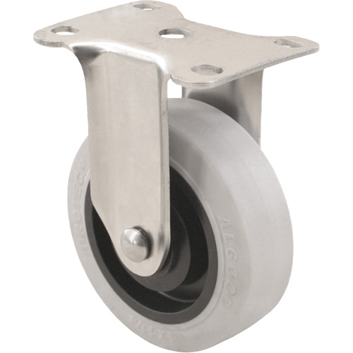 2309 Caster, Rigid, 4" (101.6 mm), Envirothane Grey, 350 lbs. (158.8 kg.) Helyx Safety & Industrial Supplies