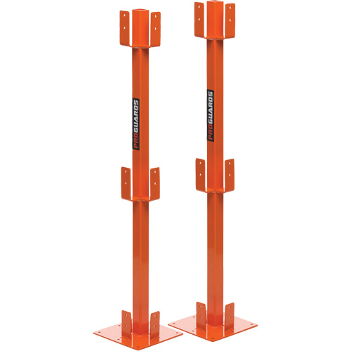ProGuards Temporary Guard Rail Posts, 8" W x 39" H, Orange Helyx Safety & Industrial Supplies