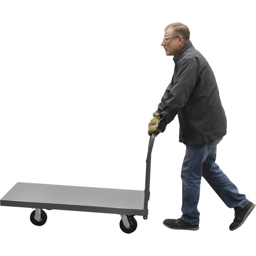 Platform Truck, 48" L x 24" W, 2000 lbs. Capacity, Rubber Casters Helyx Safety & Industrial Supplies