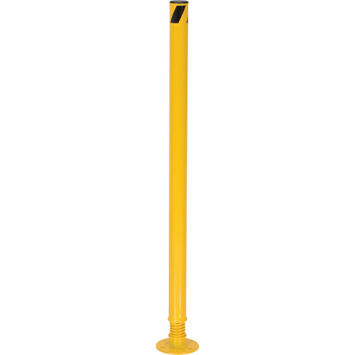 Borne de protection &agrave; ressort, Acier, 42" h x 2-1/8" la, Jaune Helyx Safety & Industrial Supplies