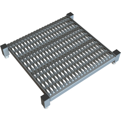 Adjustable Height One-Step Work Platform, 24" W x 24" D, 800 lbs. Capacity, All-Welded Helyx Safety & Industrial Supplies