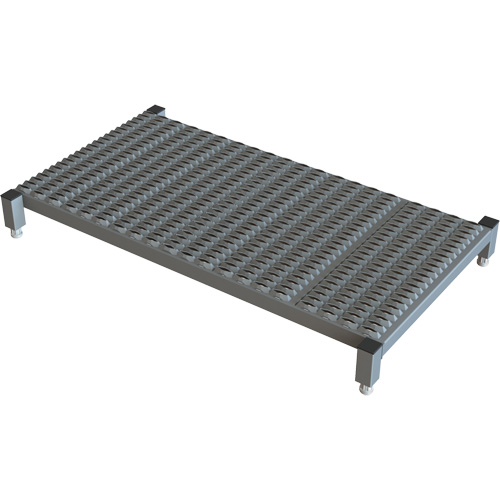 Adjustable Height One-Step Work Platform, 24" W x 48" D, 800 lbs. Capacity, All-Welded Helyx Safety & Industrial Supplies