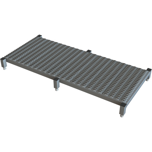 Adjustable Height One-Step Work Platform, 24" W x 59" D, 800 lbs. Capacity, All-Welded Helyx Safety & Industrial Supplies