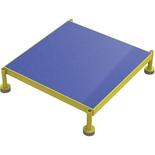Adjustable Height One-Step Work Platform, 24" W x 24" D, 800 lbs. Capacity, All-Welded Helyx Safety & Industrial Supplies