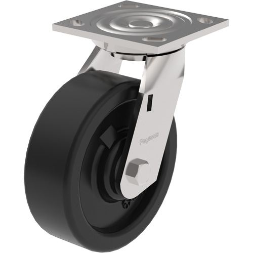 21 Series Medium-Duty Caster, Rigid, 6" (152.4 mm), Phenolic, 1200 lbs. (544.3 kg.) Helyx Safety & Industrial Supplies