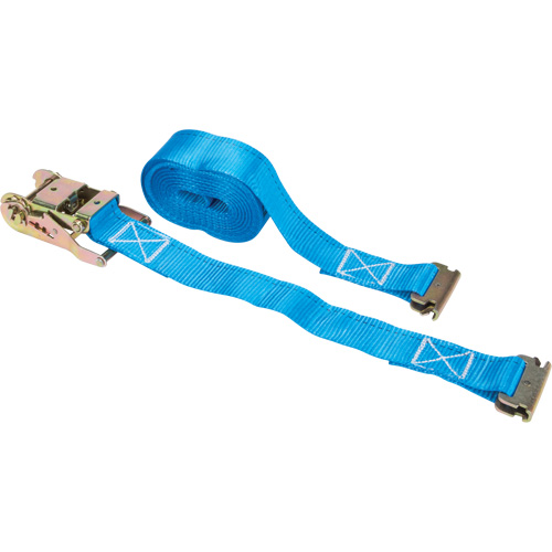 Ratchet Strap, E-Track System, 2" W x 20' L, 1333 lbs. (605 kg) Working Load Limit Helyx Safety & Industrial Supplies