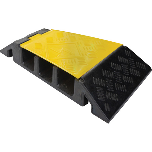 Powerhouse Heavy-Duty Left Turn Cable Protector, 3 Channels, 12" L x 19.75" W x 3" H Helyx Safety & Industrial Supplies