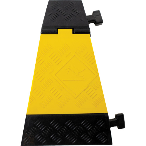 Powerhouse Heavy-Duty Left Turn Cable Protector, 3 Channels, 12" L x 19.75" W x 3" H Helyx Safety & Industrial Supplies