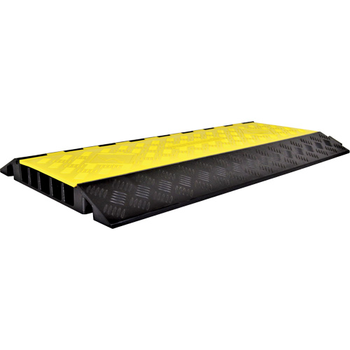 Powerhouse Heavy-Duty Straight Cable Protector, 5 Channels, 36" L x 19.75" W x 2.25" H Helyx Safety & Industrial Supplies