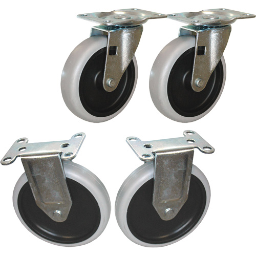 Flat Shelf Cart Caster Kit Helyx Safety & Industrial Supplies