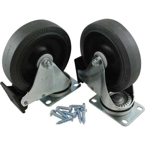 Mega Brute&reg; Mobile Waste Collector Caster Kit Helyx Safety & Industrial Supplies