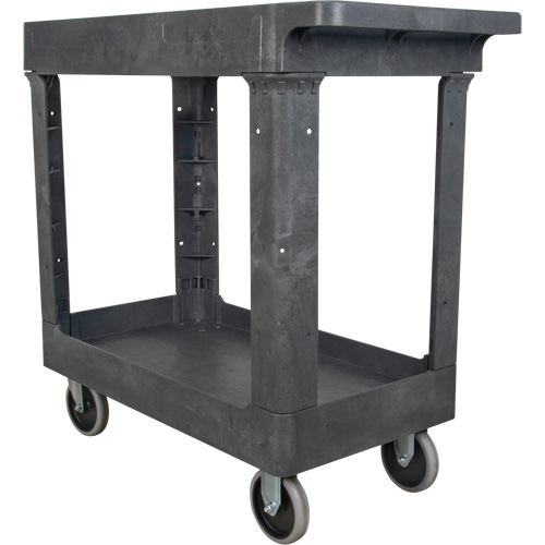 Utility Service Cart, 2 Tiers, 16-1/2" x 32-1/2" x 34-1/2", 550 lbs. Capacity Helyx Safety & Industrial Supplies