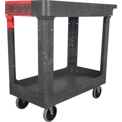 Utility Service Cart, 2 Tiers, 16-1/2" x 32-1/2" x 34-1/2", 550 lbs. Capacity Helyx Safety & Industrial Supplies