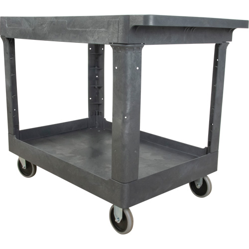 Chariot utilitaire pour l'entretien, 2 tiers, 24-5/8" x 32-1/2" x 40", Capacit&eacute; 550 lb Helyx Safety & Industrial Supplies