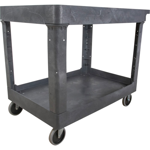 Chariot utilitaire pour l'entretien, 2 tiers, 24-5/8" x 32-1/2" x 40", Capacit&eacute; 550 lb Helyx Safety & Industrial Supplies