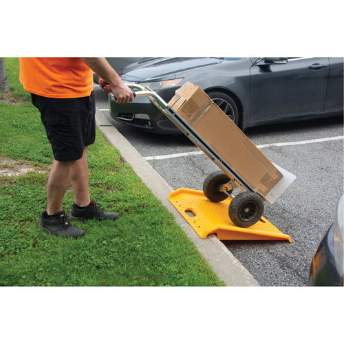 Portable Poly Hand Truck Curb Ramp, 1000 lbs. Capacity, 27" W x 27" L Helyx Safety & Industrial Supplies