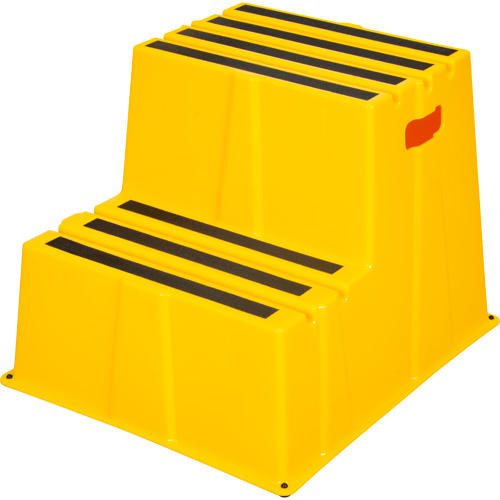 Industrial Step Stool, 2 Steps, 26" x 22-7/16" x 19-11/16" High Helyx Safety & Industrial Supplies
