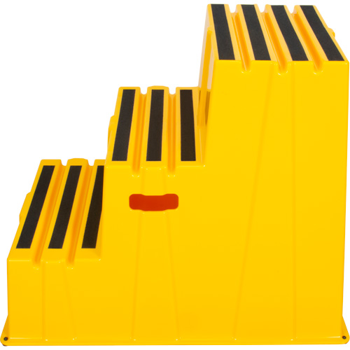 Industrial Step Stool, 3 Steps, 34-13/16" x 22-7/16" x 28-1/2" High Helyx Safety & Industrial Supplies