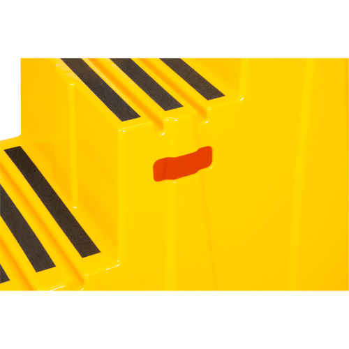 Industrial Step Stool, 3 Steps, 34-13/16" x 22-7/16" x 28-1/2" High Helyx Safety & Industrial Supplies