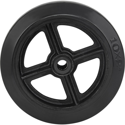 Mold-On Rubber Wheel, 10" (254 mm) Dia. x 2" (50.8 mm) W, 948 lbs. (430 kg) Capacity Helyx Safety & Industrial Supplies