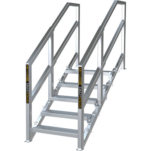 Escalier Smartstairs t&eacute;lescopique &agrave; 3-5 marches en aluminium Helyx Safety & Industrial Supplies