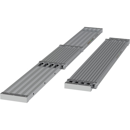Telescoping Work Plank, 108" W x 12" D, 250 lbs. Capacity, Knocked Down Helyx Safety & Industrial Supplies