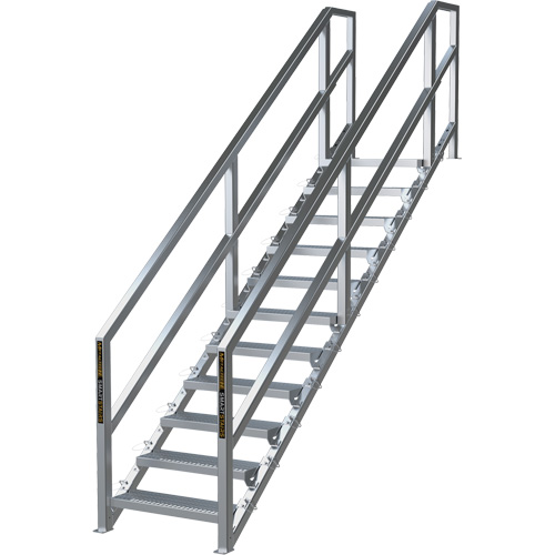 Syst&egrave;me d'escalier modulaire pour la construction de 11-16 marches SmartStairs, 120" ha Helyx Safety & Industrial Supplies