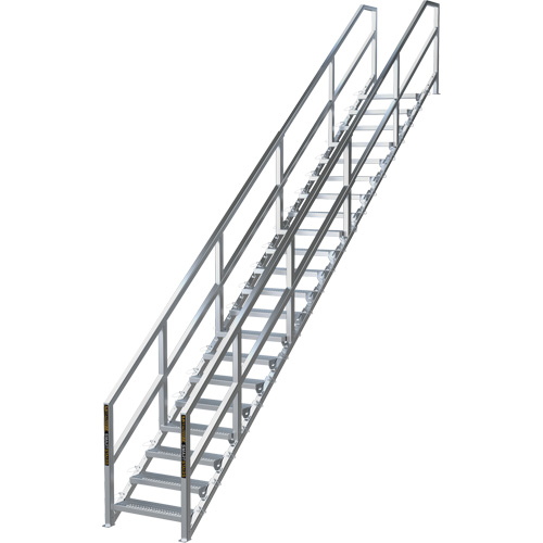 Syst&egrave;me d'escalier modulaire pour la construction de 17-21 marches SmartStairs, 157-1/2" ha Helyx Safety & Industrial Supplies