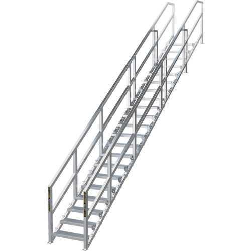 Syst&egrave;me d'escalier modulaire pour la construction de 17-21 marches SmartStairs, 157-1/2" ha Helyx Safety & Industrial Supplies