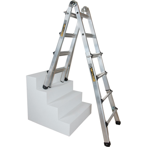 &eacute;chelle t&eacute;lescopique multifonction, Aluminium, 300 lb, CSA calibre 1A Helyx Safety & Industrial Supplies