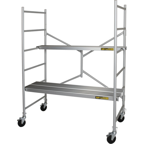 Portable Alu Series Scaffold, Aluminum Frame, 29" D x 72" H Helyx Safety & Industrial Supplies
