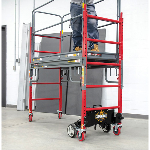 Complete Motorized Buildman 6' Baker Scaffold Kit, 31" D x 118-3/4" H Helyx Safety & Industrial Supplies