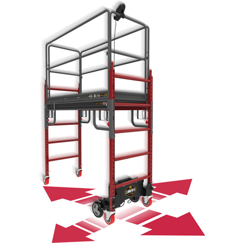 Complete Motorized Buildman 6' Baker Scaffold Kit, 31" D x 118-3/4" H Helyx Safety & Industrial Supplies