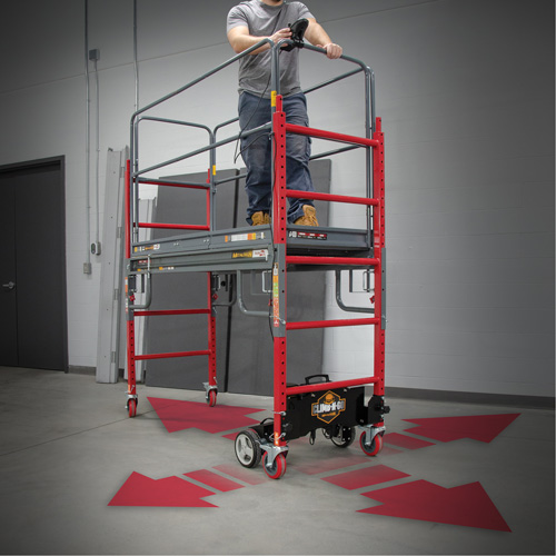 Complete Motorized Buildman 6' Baker Scaffold Kit, 31" D x 118-3/4" H Helyx Safety & Industrial Supplies