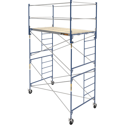 Complete Scaffold Tower with Casters, 66-2/10" D x 177-1/2" H Helyx Safety & Industrial Supplies