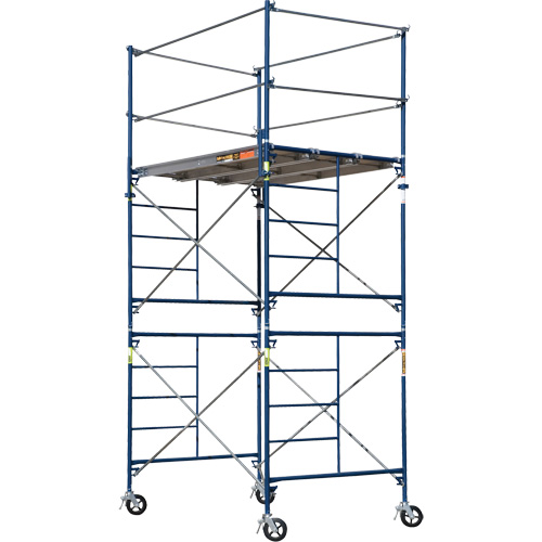 Tour d'&eacute;chafaudage compl&egrave;te avec roulettes, 69-1/2" p x 178" h Helyx Safety & Industrial Supplies