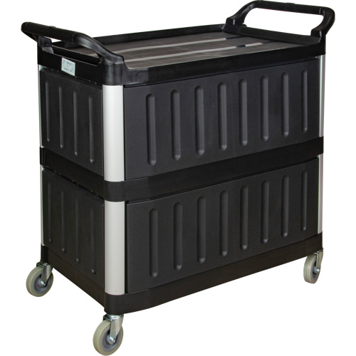 Utility Cart, 3 Tiers, 19-3/4" x 37-1/2" x 40-1/4", 250 lbs. Capacity Helyx Safety & Industrial Supplies