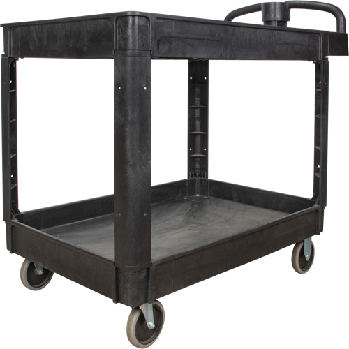 Chariot utilitaire, 2 tiers, 25-5/8" x 33-1/2" x 43-3/4", Capacit&eacute; 550 lb Helyx Safety & Industrial Supplies