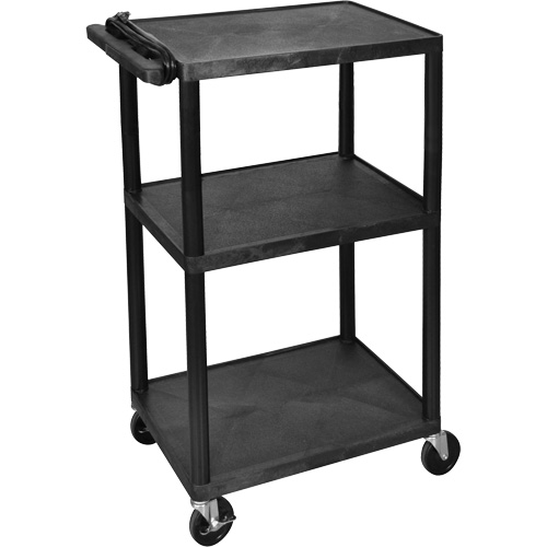Electric Utility Cart, 3 Tiers, 24" x 42" x 18", 300 lbs. Capacity Helyx Safety & Industrial Supplies