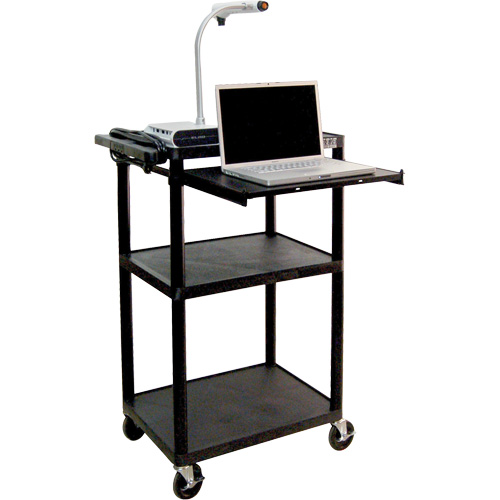 Chariot utilitaire &eacute;lectrique, 3 tiers, 24" x 42" x 18", Capacit&eacute; 300 lb Helyx Safety & Industrial Supplies